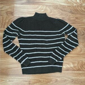 Garnet Hill Dark Olive Knit Sweater